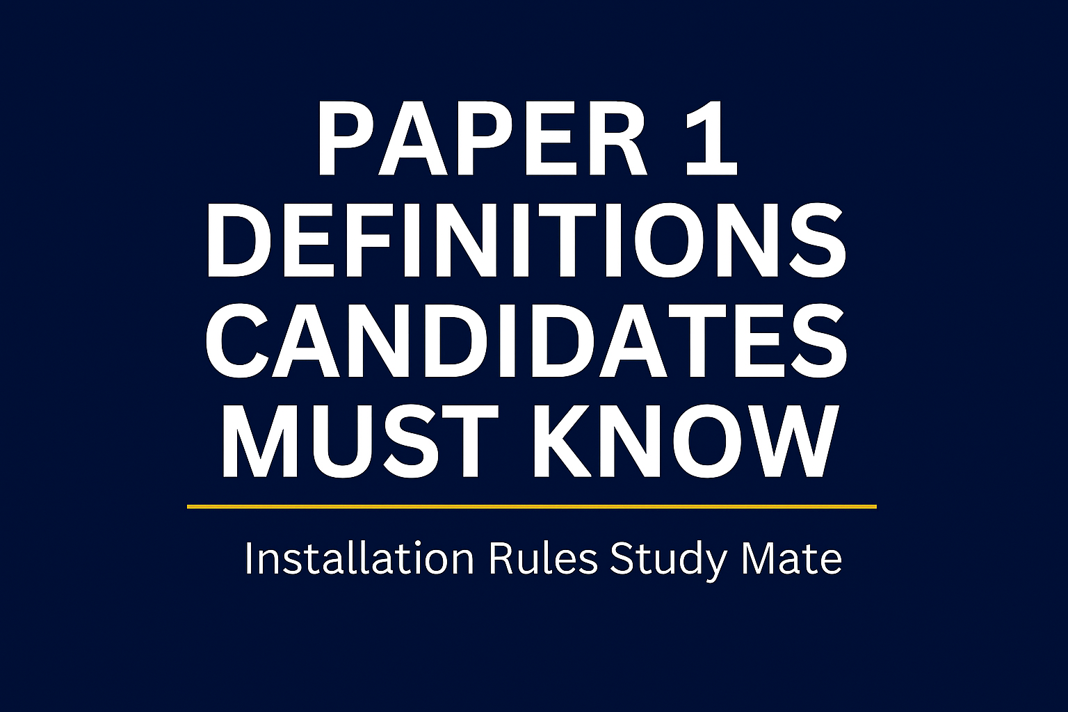 Electrical installation study banner