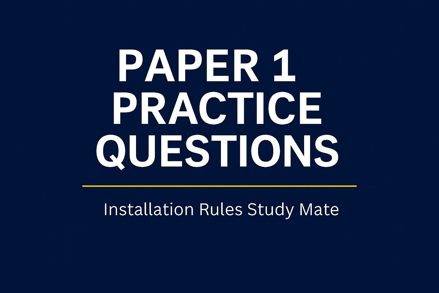 Electrical installation study banner