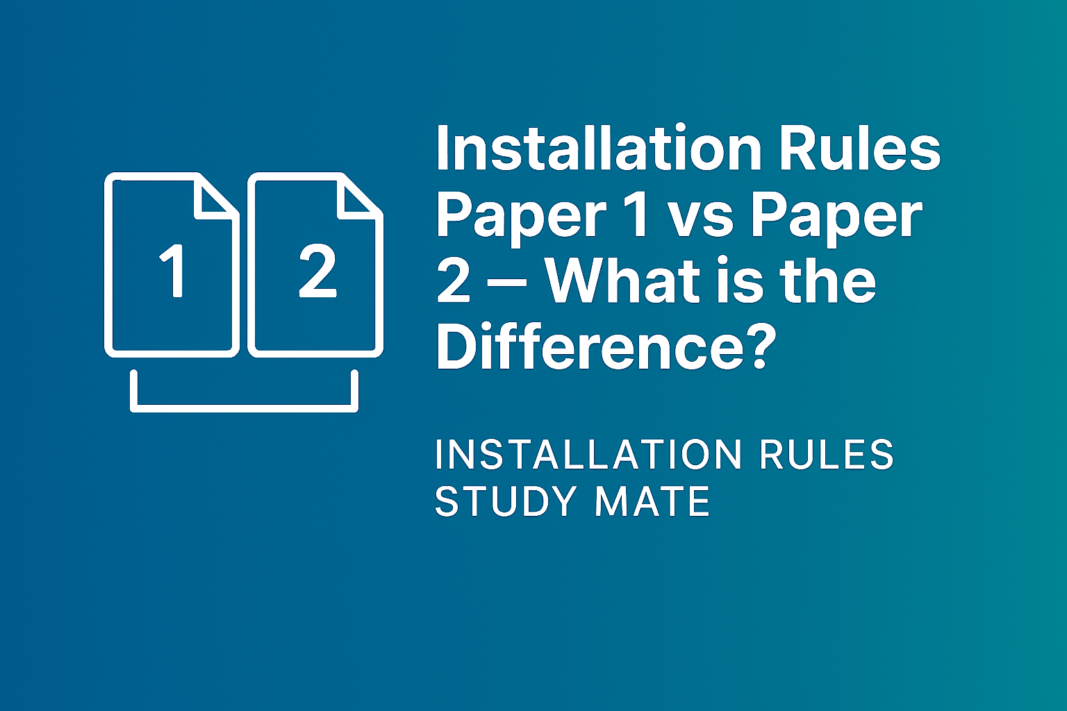 Electrical installation study banner