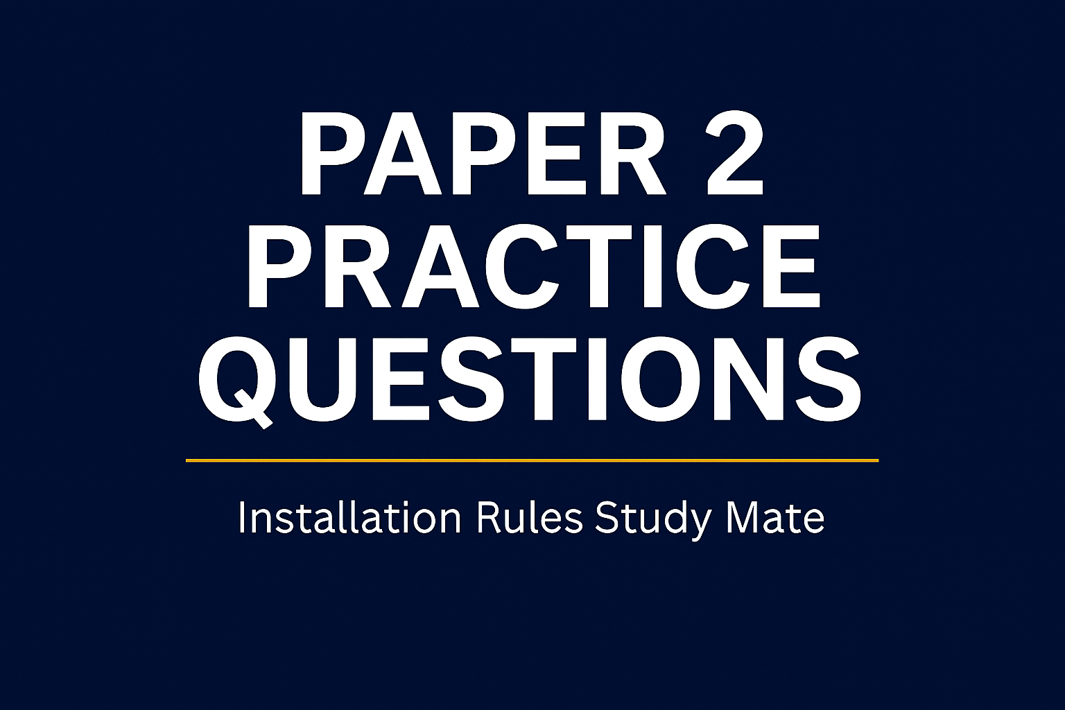 Electrical installation study banner