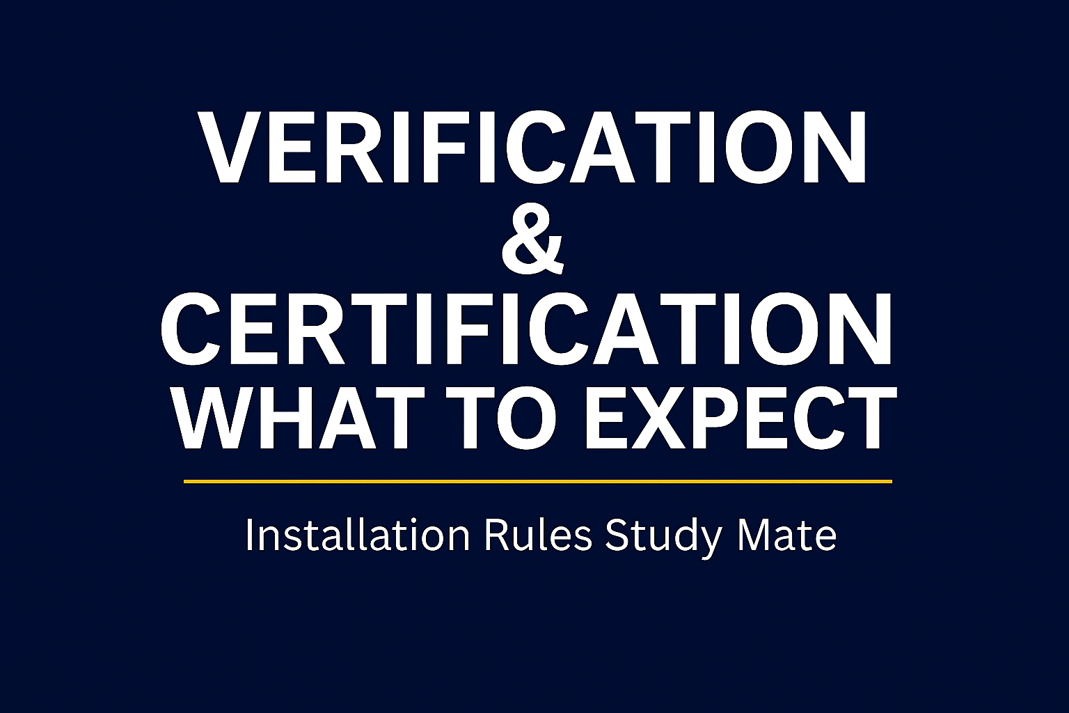 Electrical installation study banner